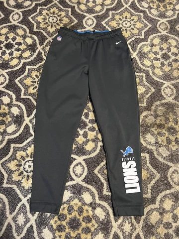 Nike NFL Detroit Lions On-Field Dri-Fit Warm-up Black Pants - Mens Size XL Cover