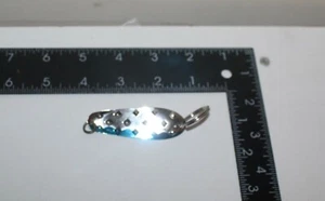 Vintage Silber und Blau Metall Spoon Angelköder Shiner Lachs Trolling Köder - Bild 1 von 9