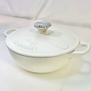 Le Creuset Miffy Marmite 18 cm 7 in 1,5 Quart Baumwolle weiß Suppentopf Gusseisen - Bild 1 von 13
