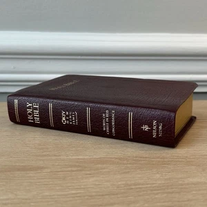 Bibel NKJV kompakt roter Buchstabe Nelson 5225BG burgund gebundenes Leder 1982 - Bild 1 von 19