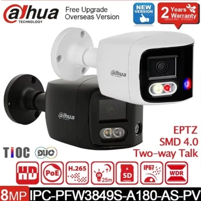 Dahua IPC-PFW3849S-A180-AS-PV 8MP 180° Panoramic IP Camera Sound Light Alarm - Image 1 of 4