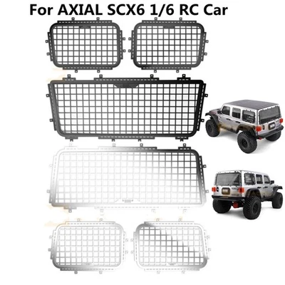 1/6 RC Car Steel Decorative Side & Rear Window Mesh Net for Axial SCX6 Wrangler - Image 1 of 4