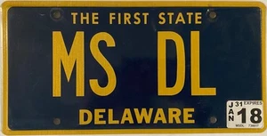 Vanity MS MISS DL DISNEYLAND DRIVER LICENSE DALE license plate Def Leppard Lions - Picture 1 of 7