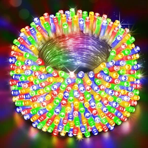 Christmas Lights Outdoor Waterproof 403FT 1000 LED String Lights 8 Modes& Timer - Picture 1 of 6