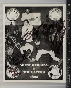 Sonny Burgess & The Pacers Autograph Signed 8x10 B&W Promotional Promo Photo - Picture 1 of 2