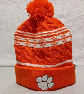 Top Of The World Clemson Tigers orange weiß Pfotenlogo Erwachsene Bündchen Beanie Mütze - Bild 1 von 6