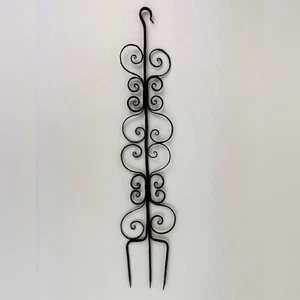 Antique Hand-Scrolled Wrought Iron Roasting Fork - Picture 1 of 12