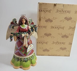 Jim Shore "Glorious Garland" Weihnachtsengel hält Girlande Figurhhh - Bild 1 von 11