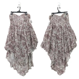 Free People Damen L Sommer Daze Röhrenkleid Steinkombi braun lila Gaze MANGEL - Bild 1 von 12