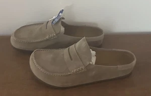 Größe 46 - Birkenstock Naples Wrapped Suede Concrete Gray Lederschuhe - Neu mit Karton - Bild 1 von 8