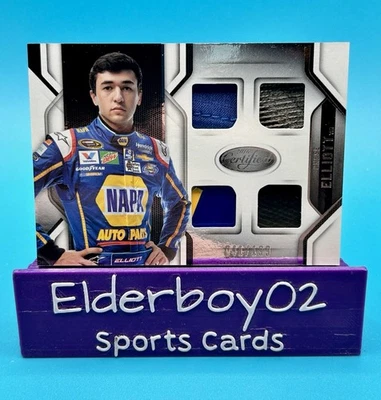 Chase Elliott /199 Rookie Firesuit Sheet Metal Tire Quad Complete Materials 2016 - Image 1 of 3
