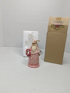 Jim Shore Ornamento Rosie Rosso Babbo Natale Statuina 5,5" Campana 117694 2004 - Foto 1 di 6