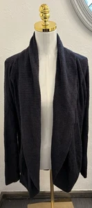 Barefoot Dreams Black Cozy Chic Lite Cardigan Size L/XL Soft Luxury Pockets NWT - Picture 1 of 7