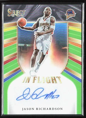 2020-21 Select Jason Richardson In Flight Signatures Neon Green Prizm Auto /99 - Image 1 of 2