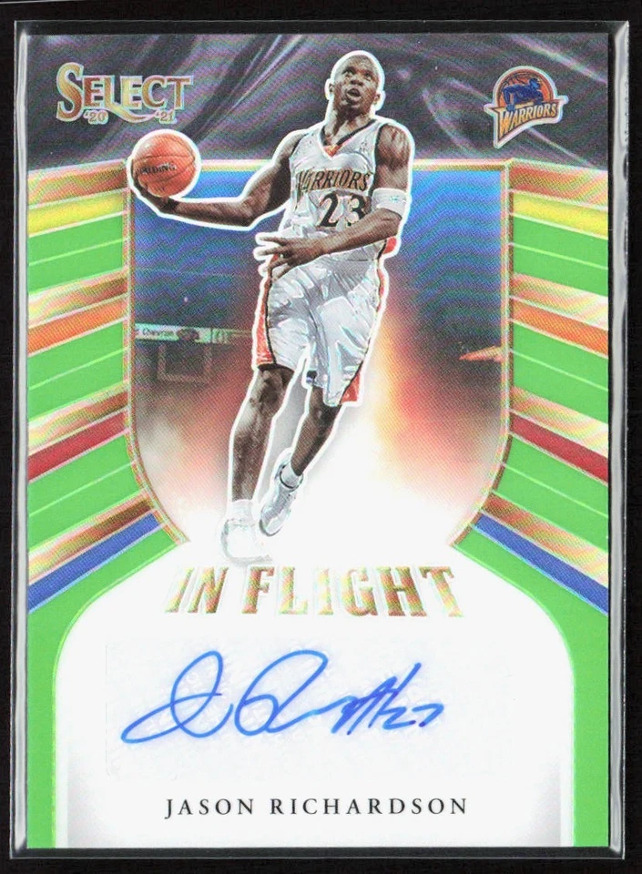 2020-21 Select Jason Richardson In Flight Signatures Neon Green Prizm Auto /99 - Image 1 of 2