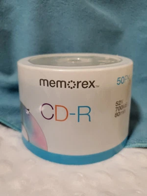 NEW Memorex Music CD-R 50 Pack 700MB 80 Minute 40x Speed Sealed - Image 1 of 4