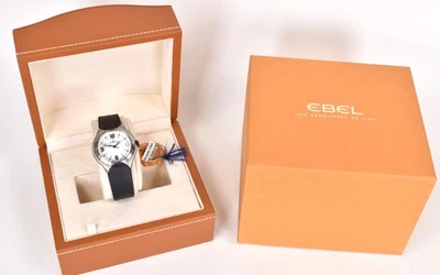 Ebel Mens TYPE E Watch 9187C41 - White Dial, Black Rubber Strap, Swiss Made - Image 1 of 4