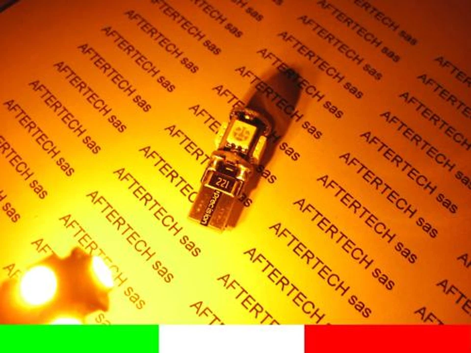 2 Ampoules 5 LED Canbus Aucun Erreur Jaune T10 W5W La A2B48 - Photo 1/1