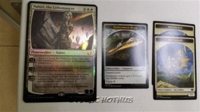 Oversized NAHIRI, THE LITHOMANCER + 3 Tokens Commander 2014 MTG Planeswalker - Image 1 of 2