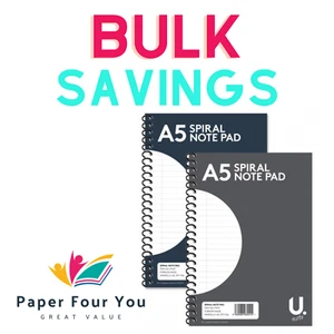 A5 Notebook 160pgs high quality paper for writing lined pages durable cover Work - Picture 1 of 6