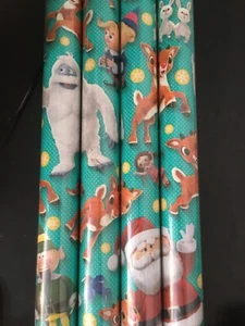 Rudolph The Red Nosed Reindeer GIFT WRAP WRAPPING PAPER ROLL HOLIDAY 60 SQ. FT - Picture 1 of 1