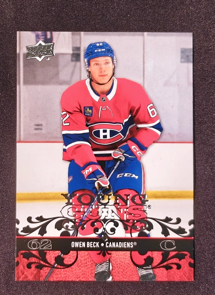 Owen Beck 2023-24 Upper Deck Extended Series Young Gun Retro RC #T-24 - Image 1 of 3