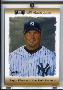 Roger Clemens Playoff Portraits 2003 Bronze Dual Materials 30/50 NYY