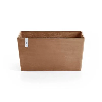 "Maceta compuesta rectangular Ecopots Paris reciclada, terracota, 23,5""" Foto 1 de 4
