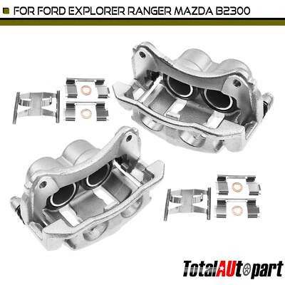 2x Pinza de freno de disco con soporte para Ford Explorer Ranger Mazda Mercury delantera Foto 1 de 4