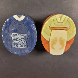 Korean Hanbok Shaped Soaps - Set of 2- Natural Handmade UNIQUE Gift Basket Idea - Picture 1 of 6