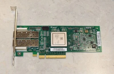 Dell Qlogic MFP5T KV00H QLE2562-DEL 8Gbps FC Dual-Port HBA Full Height PCIe x8 - Image 1 of 2