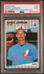 1989 FLEER #381 RANDY JOHNSON RC Graded PSA 9 - Picture 1 of 2