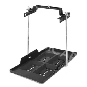 ABS Car Storage Battery Holder Adjustable Tray + Hold Down Clamp Bracket Kit - Picture 1 of 14