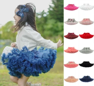 New Girls Kids Tutu Skirt Dance Tutu Petticoat Fancy Dress Ballet Fluffy layer - Picture 1 of 14