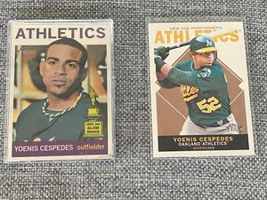 (2) 2013 Topps Heritage - (1) /564 Yoenis Cespedes #HC61 & (1) NAP YC - Picture 1 of 2