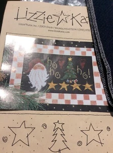 Lizzie And Kate. Ho Ho Ho Counted Thread Kit   Charms Included - Picture 1 of 5