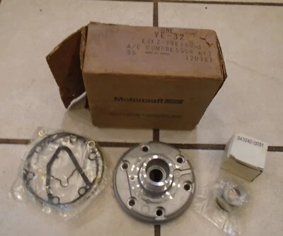 Nuevo de Lote Antiguo Ford 1982-1987 Cabezal Compresor Aire Acondicionado Kit Tempo Topacio MC EXP Escort Lynx Foto 1 de 4