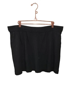 J.Jill Plissee Wollmischung Rock Damen große Taschen minimalistisch klassisch schwarz - Bild 1 von 7