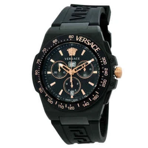 Versace Greca Extreme Chronograph Quartz Black Dial Men's Watch VE7H00323 - Picture 1 of 3