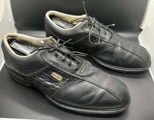 Footjoy DryJoys Golf men's shoes Black Alligator Leather size 10 Men 53614 - Picture 1 of 7