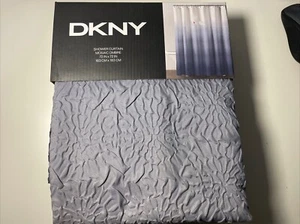 DKNY Spark Ombre Microsculpt White Gray Fabric Shower Curtain 72" x 72" - Picture 1 of 6