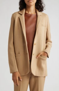 NEW TWP Camel Knit Wool Boyfriend Blazer Jacket Sz M NWT $895 - Picture 1 of 18