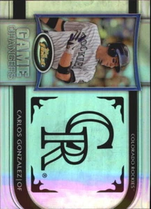 2012 Finest Game Changers #CG Carlos Gonzalez - NM-MT - Imagen 1 de 2
