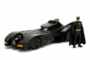 Batman Batmobile Film Tim Burton 1989 - Scale 1:24 Die Cast Build 'N Collect - Picture 1 of 12