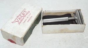 VALET RASOIR DE SURETE ANCIEN ET SON CUIR DANS SA BOITE D'ORIGINE CADEAU LANCEL - Afbeelding 1 van 9