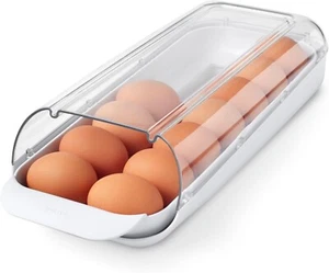 FridgeView Rolling Egg Holder, BPA-Free Stackable Eggs Organizer with Removab... - Picture 1 of 13
