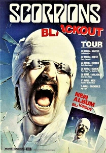 Scorpions Blackout Promo Poster Repo - Picture 1 of 1