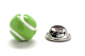 Alfiler de pelota de tenis verde y blanco esmalte pasador de tenis solapa pasador de tenis sombrero pasador novio - Imagen 1 de 3