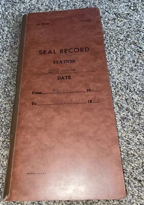 1967 Great Northern Railway Seal Record Station Becker Minnesota - Picture 1 of 10