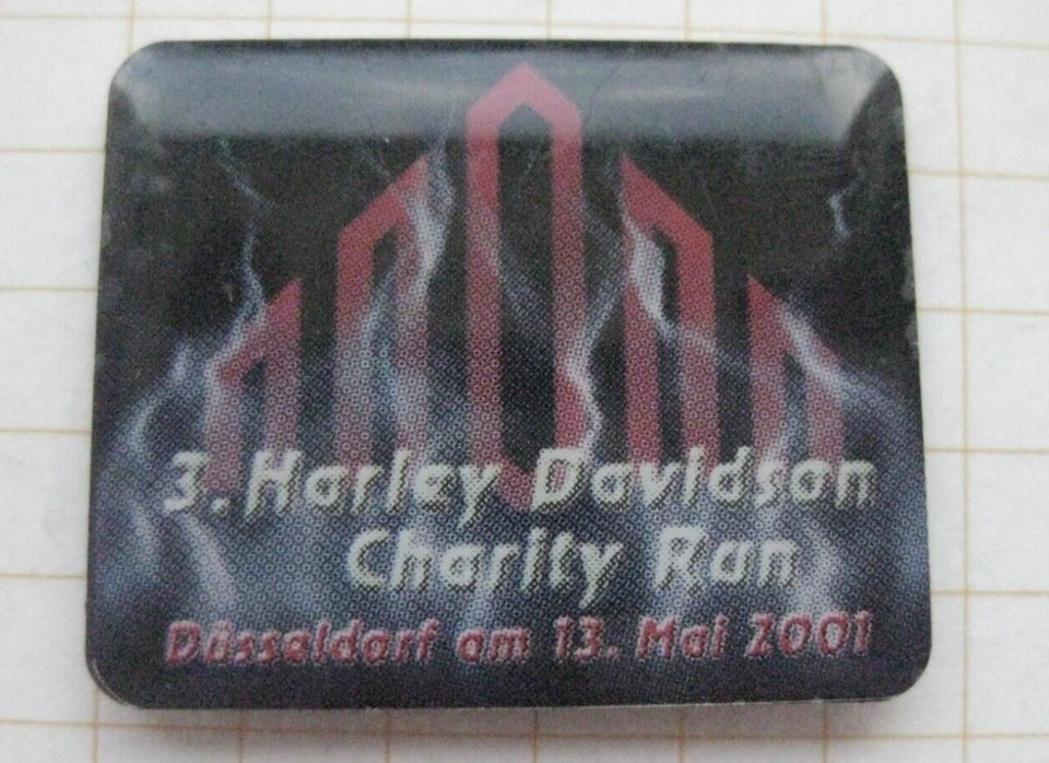 HARLEY DAVIDSON CHARITY RUN  2001 DÜSSELDORF ............... Motorrad Pin (155g) - Bild 1 von 1